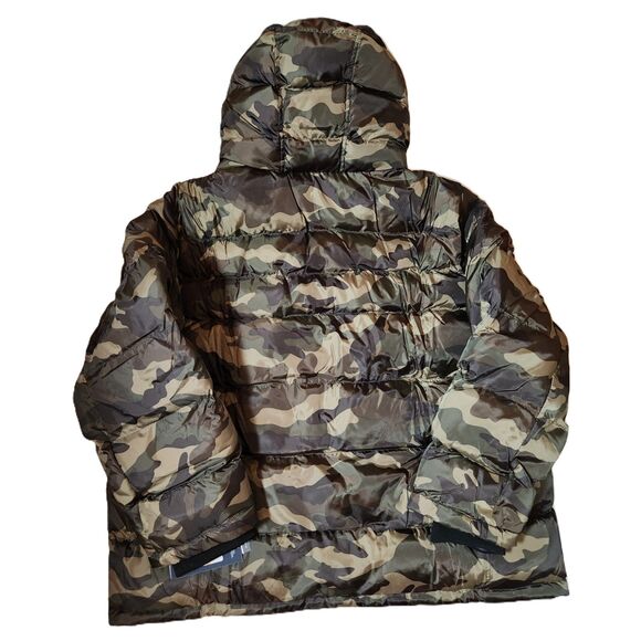 Tommy Hilfiger Men’s 2XL Jacket | Camo Hooded Puffer | New With Tags - Picture 2 of 10